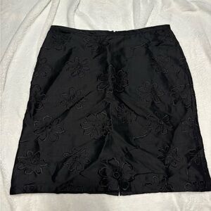 black floral skirt